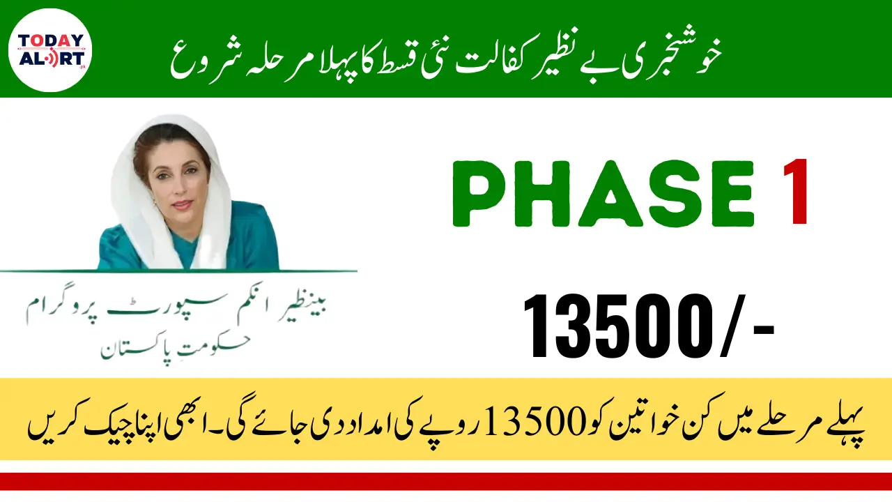 Benazir Kafaalat Phase 1   To   Installment Supporting 10M Women With 13500 Payment