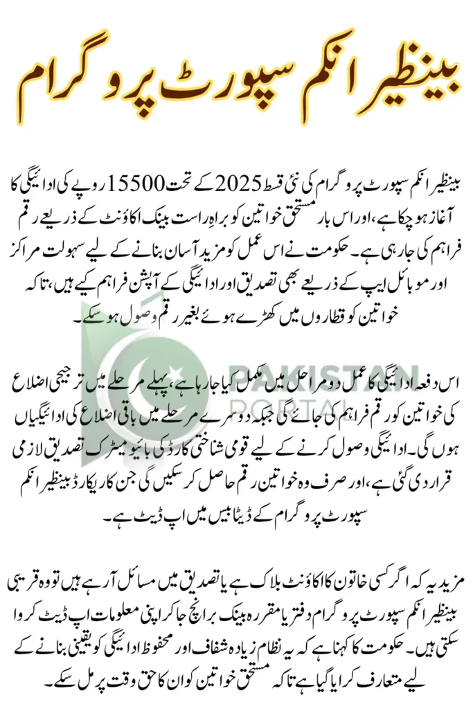 BISP 8171 payment verification