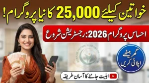 Ehsaas New Program 25000 Online Registration For Women