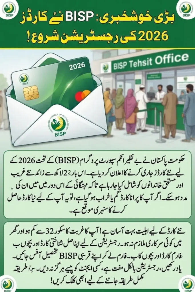 How to Register For BISP 2026 New Cards Step by Step Guide