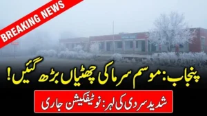 Punjab Extends Winter Vacations for Non-Formal Education Schools 2026 – Updated Schedule & Guidelines